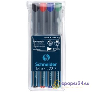 Foliopisy Schneider Maxx 222 F 4 kolory
