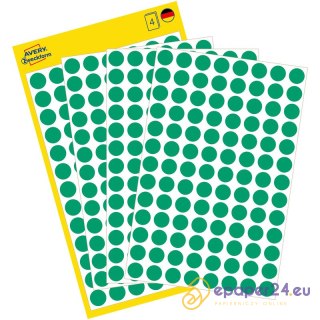 KÓŁKA AVERY śr.8mm TRWAŁE ZIELONE (4*104)
