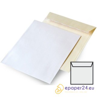 KOPERTY OZDOBNE GALERIA PAPIERU 158*158mm BIAŁE (10)