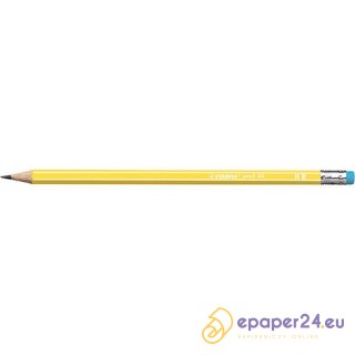 OŁÓWEK DREWNIANY STABILO 160 HB Z GUMKĄ