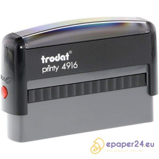 PIECZĄTKA TRODAT PRINTY 4916 (WKŁAD CZARNY) CZARNA (70x10)