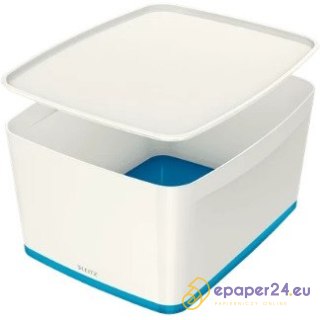 POJEMNIK LEITZ MyBOX 318x198x385mm BIAŁO-NIEBIESKI