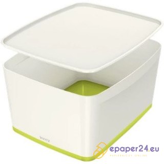 POJEMNIK LEITZ MyBOX 318x198x385mm BIAŁO-ZIELONY