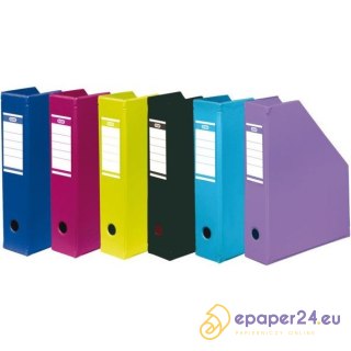 POJEMNIK NA DOKUMENTY ELBA A4/7cm SKŁADANY NIEBIESKI