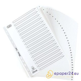 PRZEKŁADKI PP ELBA A4 1-31 BIAŁE