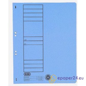 SKOROSZYT KARTONOWY ELBA A4 OCZKOWY NIEBIESKI