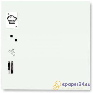 TABLICA SZKLANA 100*100cm CZERWONA