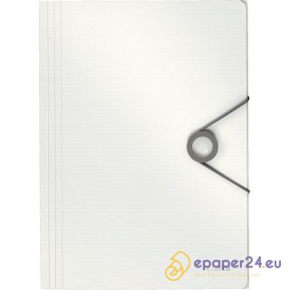 TECZKA Z GUMKĄ LEITZ SOLID 15mm BIAŁA