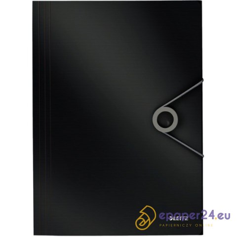 TECZKA Z GUMKĄ LEITZ SOLID 15mm CZARNA