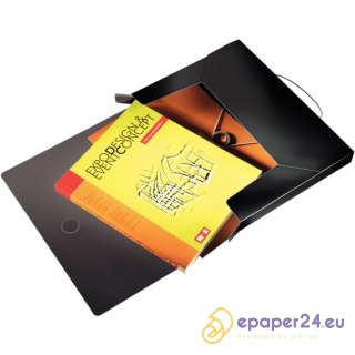 TECZKA Z GUMKĄ LEITZ SOLID 30mm CZARNA