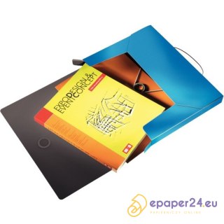 TECZKA Z GUMKĄ LEITZ SOLID 30mm NIEBIESKA