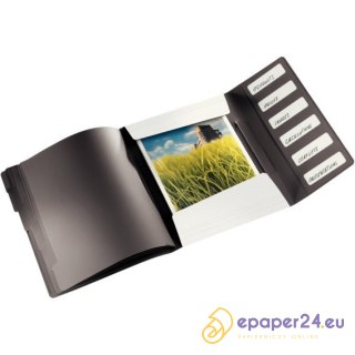 TECZKA Z GUMKĄ LEITZ SOLID 6 PRZEKŁADEK BIAŁA