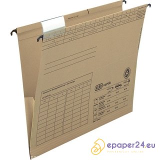 TECZKA ZAWIESZANA ELBA A4 Z BOKAMI BRĄZOWA