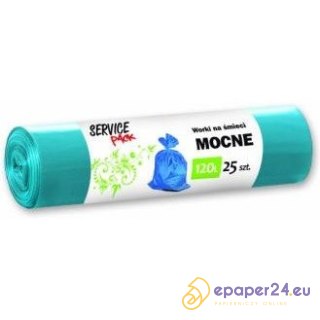 WORKI NA ŚMIECI BKF 120L LDPE NIEBIESKIE (25)