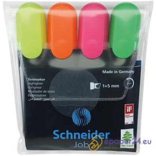 Zakreślacze Schneider Job 4 kolory