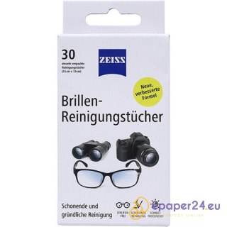Chusteczki Zeiss (do czyszczenia soczewek i ekranów) (30)