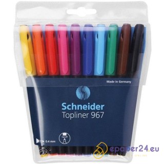 Cienkopisy Schneider Topliner 967 0.4mm 10 kolorów