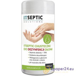 Chusteczki do dezynfekcji rąk Itseptic tuba (100)