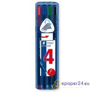 DŁUGOPISY STAEDTLER TRIPLUS BALL F 4 KOLORY