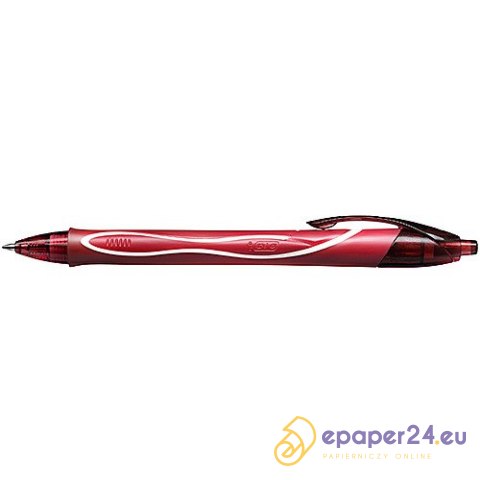 Długopis żelowy BiC Gelocity Quick Dry czerwony