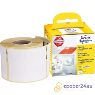 Etykiety na rolce Avery Zweckform 70x54mm białe (320)