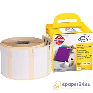 Etykiety na rolce Avery Zweckform 57x32mm białe (500)