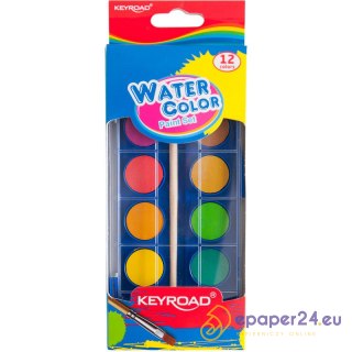 Farby akwarelowe Keyroad 12 kolorów