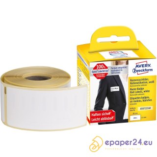 Etykiety na rolce Avery Zweckform 41x89mm białe (200)