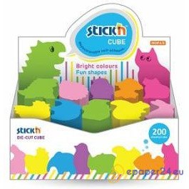 KARTECZKI STICK'N "ZWIERZĄTKA" MIX KOLOR (200)