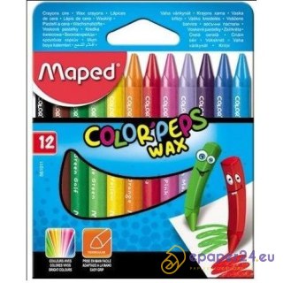 KREDKI ŚWIECOWE MAPED COLOR'PEPS 12 KOLORÓW