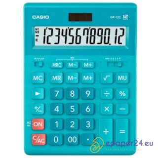 KALKULATOR CASIO GR-12C JASNONIEBIESKI