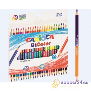 Kredki ołówkowe Carioca BiColor 48 kolorów