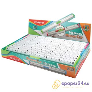 Linijka aluminiowa Keyroad 30cm z uchwytem