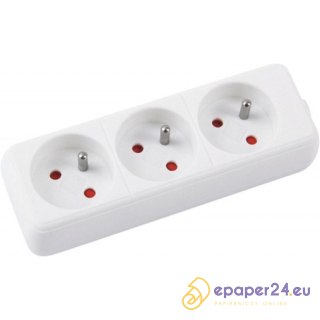 Listwa zasilająca Office Products 3m/3g biała