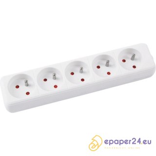 Listwa zasilająca Office Products 3m/5g biała