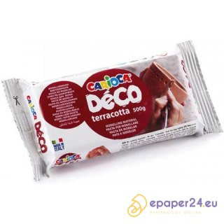 Masa modelarska Carioca Deco 500g terakota