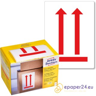 ETYKIETY OSTRZEGAWCZE AVERY 74x100mm "Tutaj góra" (200)