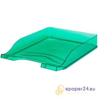 PÓŁKA NA DOKUMENTY BANTEX PRZEZROCZYSTA ZIELONA