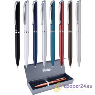 Pióro kulkowe Pentel EnerGel BL2007 (wkład niebieski) białe