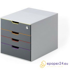 Pojemnik 4 szuflady Durable Varicolor Safe