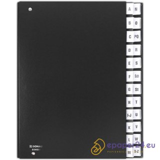 Teczka korespondencyjna Donu A4 A-Z czarna