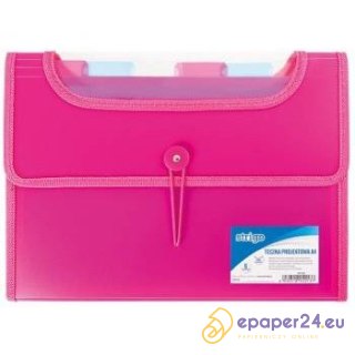 TECZKA PP STRIGO A4 6 PRZEKŁADEK RÓŻOWA