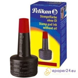 TUSZ DO PIECZĄTEK PELIKAN 28ml CZERWONY