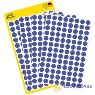 KÓŁKA AVERY śr.8mm USUWALNE NIEBIESKIE (4x104)