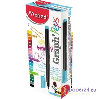 CIENKOPIS MAPED GRAPH'PEPS 0,4mm RÓŻOWY