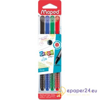 CIENKOPISY MAPED GRAPH'PEPS DECO 0,4mm 4 KOLORY
