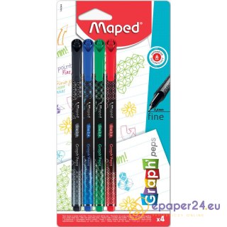 CIENKOPISY MAPED GRAPH'PEPS DECO BASIC 4 KOL