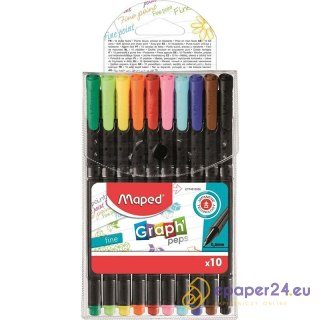 Cienkopisy Maped Graph'Peps 0.4mm 10 kolorów