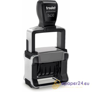 DATOWNIK TRODAT 5430 ISO 4 MM 41X24 MM WKŁADKA MIX