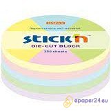 Karteczki Stick'n 67x67mm koło 5 kolorów (250)